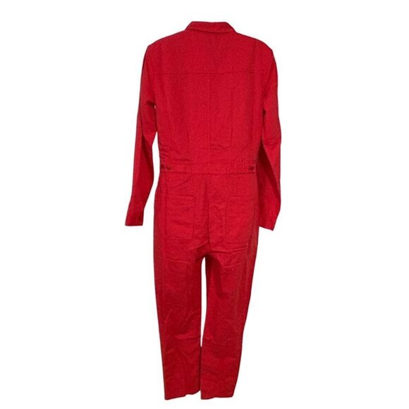 Outerknown S.E.A. Suit Long Sleeve Jumpsuit in Parisian Red Coral S NWT $228 - Picture 6 of 8
